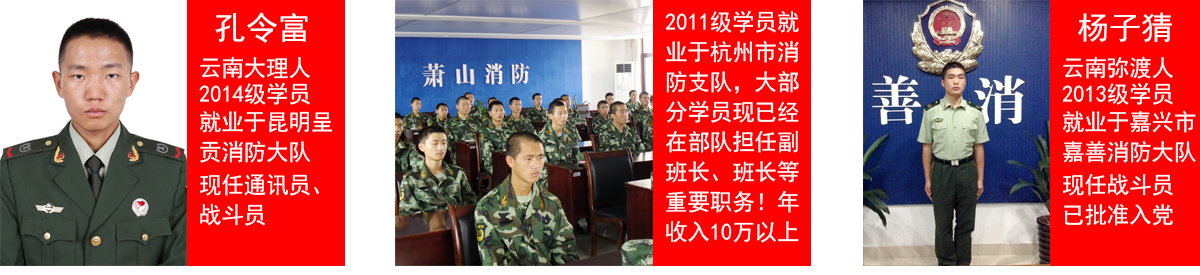 昆明现代科技学校消防就业班就业学子